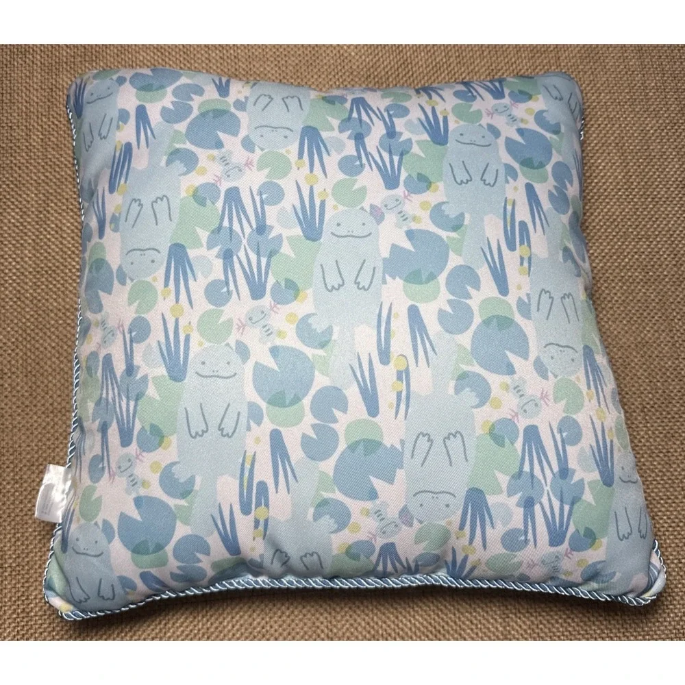Pokemon Concierge Pillow Blue Original Cushion Pokemon Center Wooper‎ & Quagsire